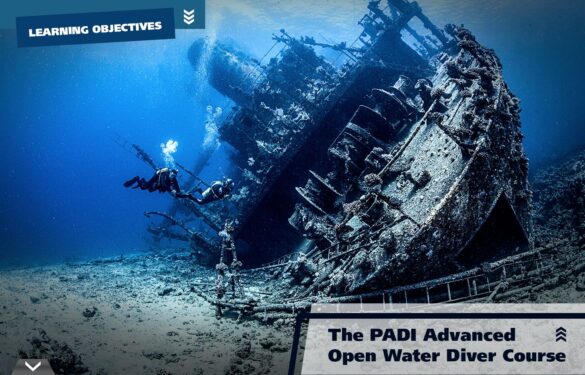Advanced open water course Málaga wreck diving training